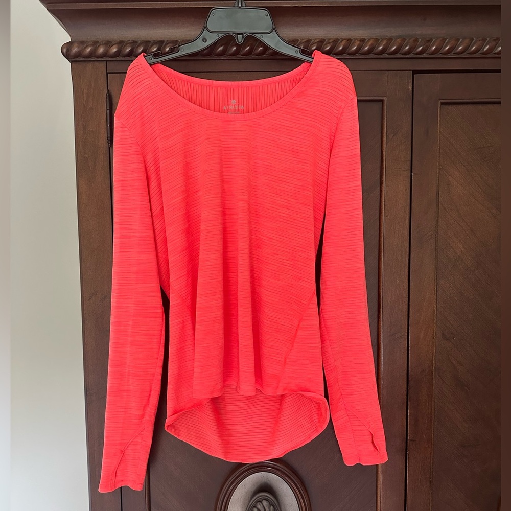 Athleta Coral Long Sleeve Top